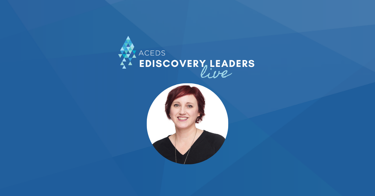 eDiscovery Leaders Live Alicia Hawley of Orrick